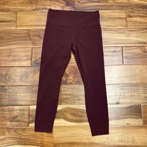 Athleta Elation 7/8 Tight - Dark Red - Medium